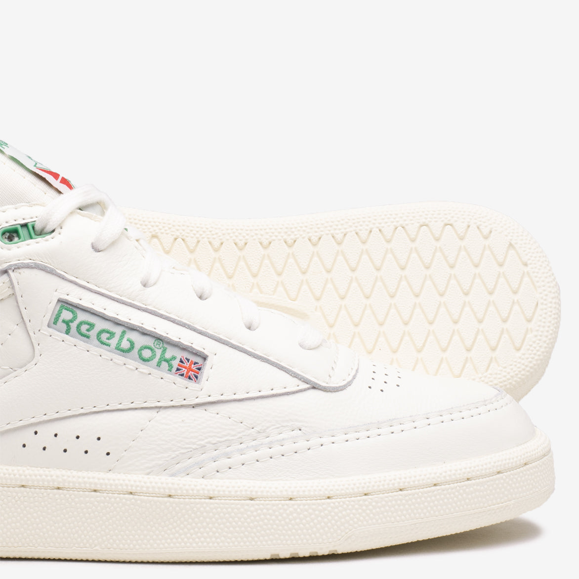 CLUB C MID II VINTAGE - WHITE / GREEN