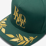 RHUDE PODIUM HAT - GREEN | lapstoneandhammer.com