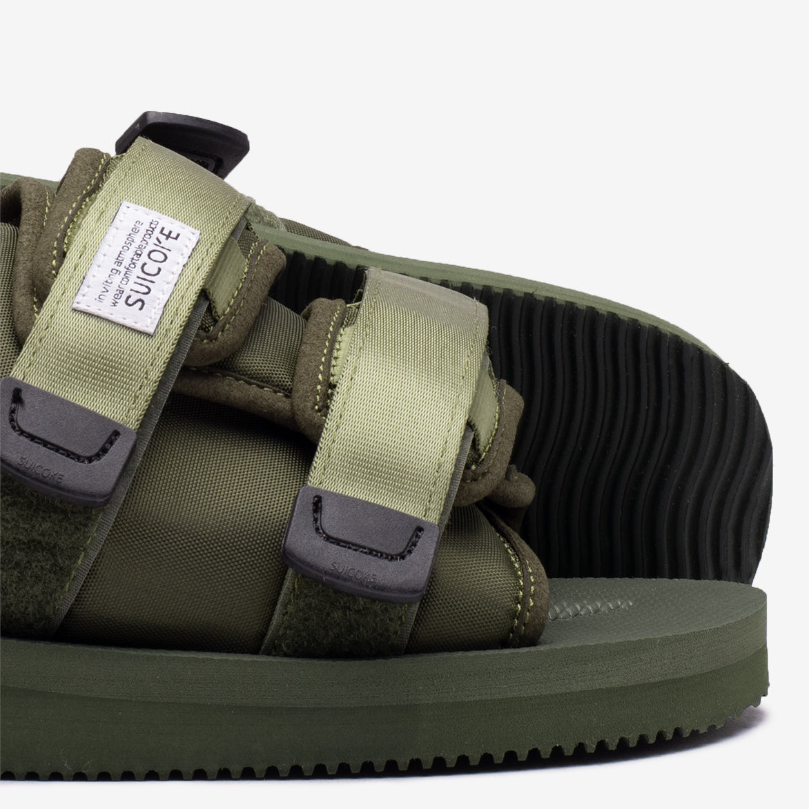 SUICOKE MOTO-CAB SANDALS OLIVE