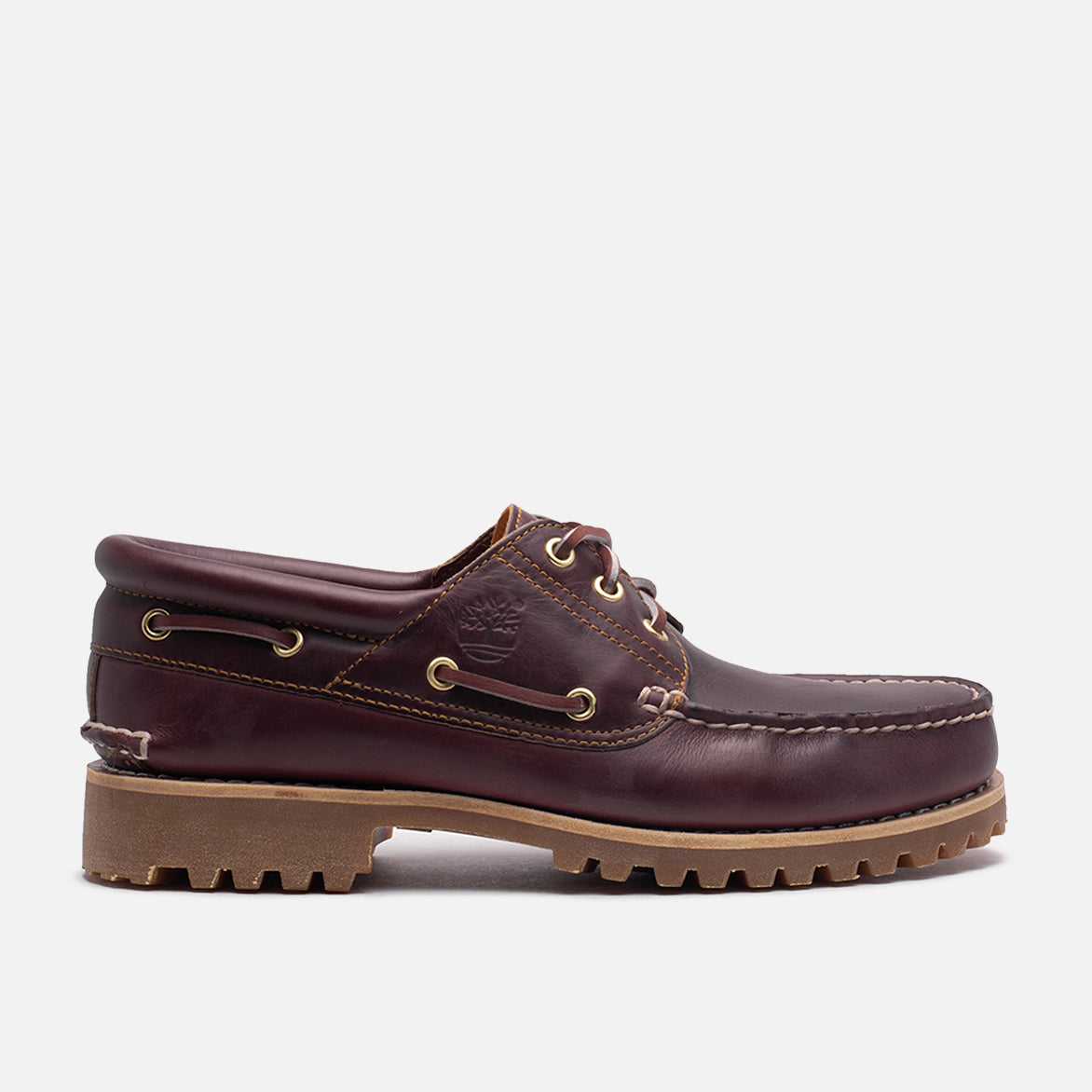 3 EYE CLASSIC BOAT SHOE - BURGUNDY PULL-UP