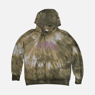 TWO RIVERS FRENCH TERRY HOODIE - OLIVE MARBLE DYE