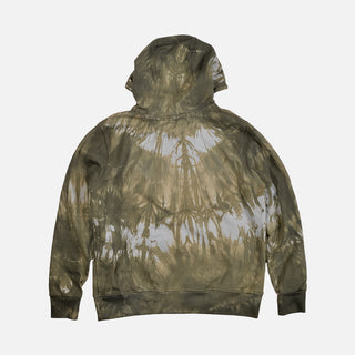 TWO RIVERS FRENCH TERRY HOODIE - OLIVE MARBLE DYE