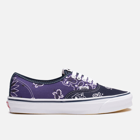 BEDWIN X VANS OG AUTHENTIC LX "BANDANA" - NAVY / PURPLE / TEAL