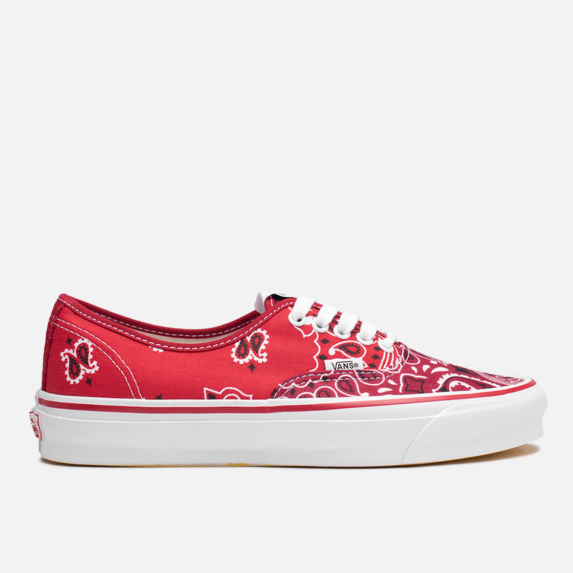 Red bandana vans shoes Clearance