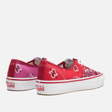 BEDWIN X VANS OG AUTHENTIC LX "BANDANA" - RED / PINK