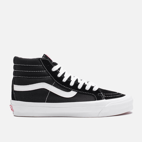 VANS VAULT OG SK8-HI LX - BLACK / WHITE
