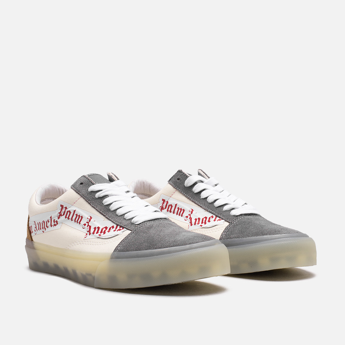 PALM ANGELS X VAULT BY VANS OLD SKOOL VLT LX - PEWTER / TRUE WHITE