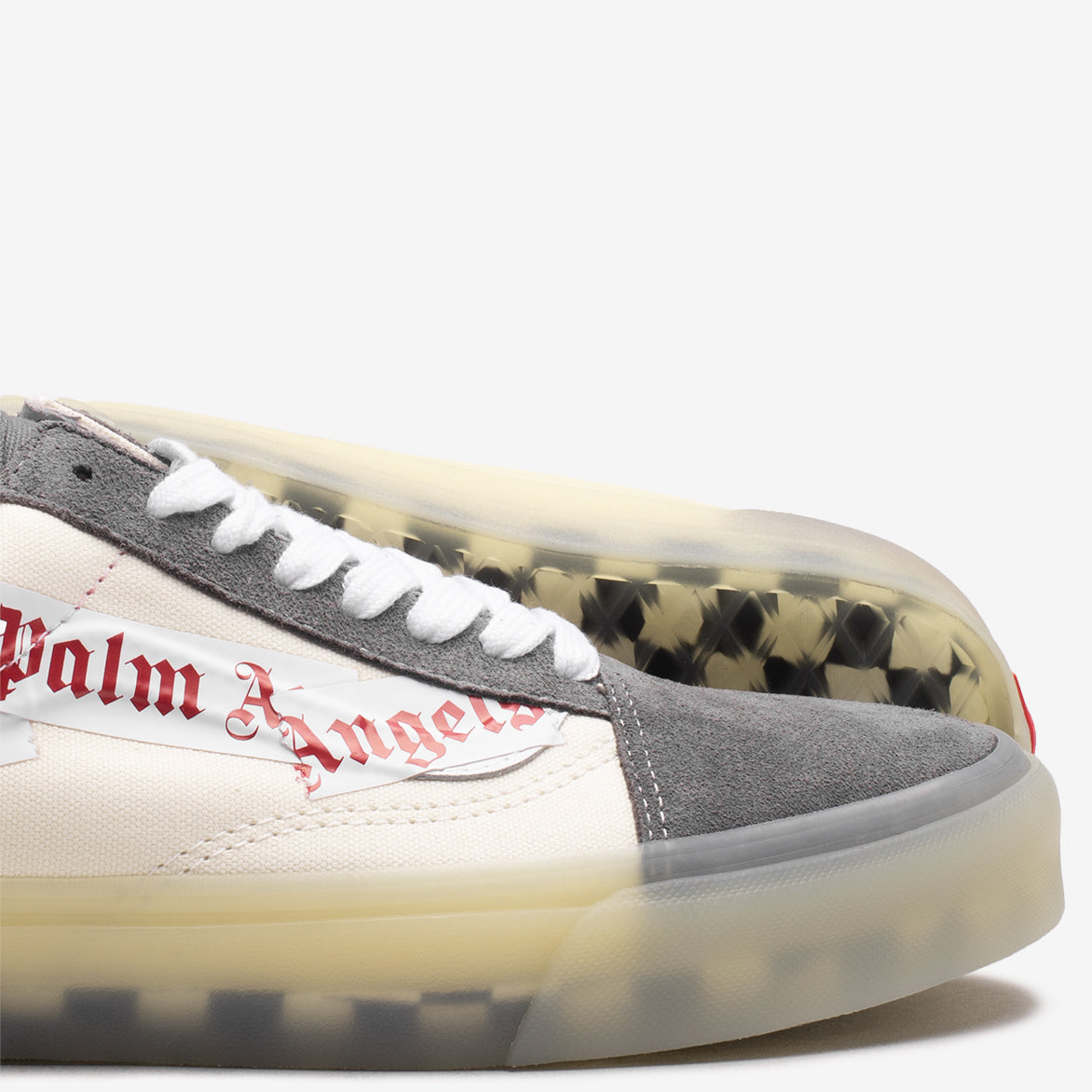 PALM ANGELS X VAULT BY VANS OLD SKOOL VLT LX - PEWTER / TRUE WHITE