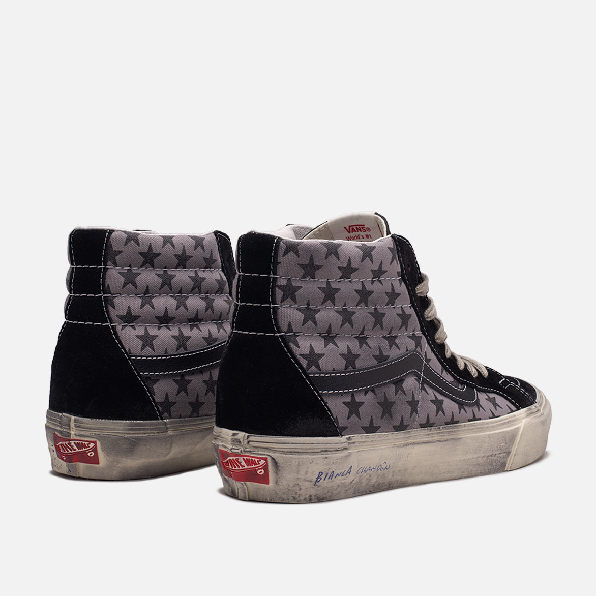 BIANCA CHANDON X VANS SK8-HI REISSUE VLT LX - STRESSED BLACK