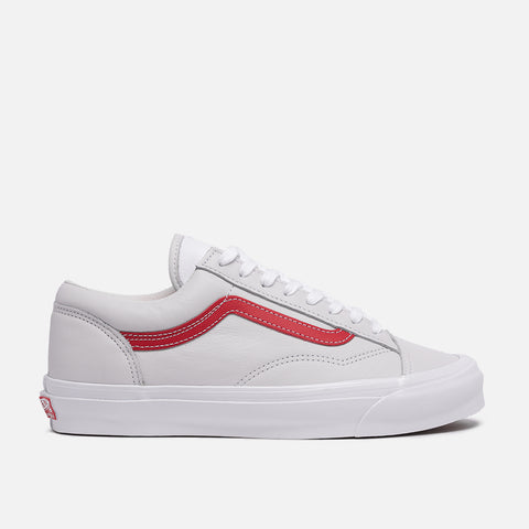 VANS VAULT OG STYLE 36 LX LEATHER - RED / TRUE WHITE