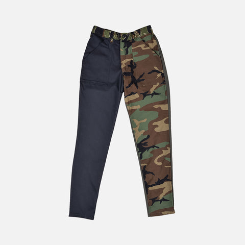 RECONSTRUCT TAPER FATIGUE PANT - NAVY / WOODLAND (2)