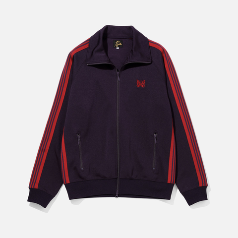 TRACK JACKET POLY SMOOTH - DARK PURPLE