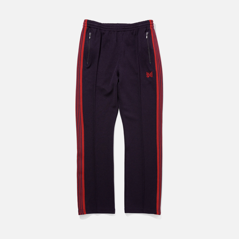 NARROW TRACK PANT POLY SMOOTH - DARK PURPLE