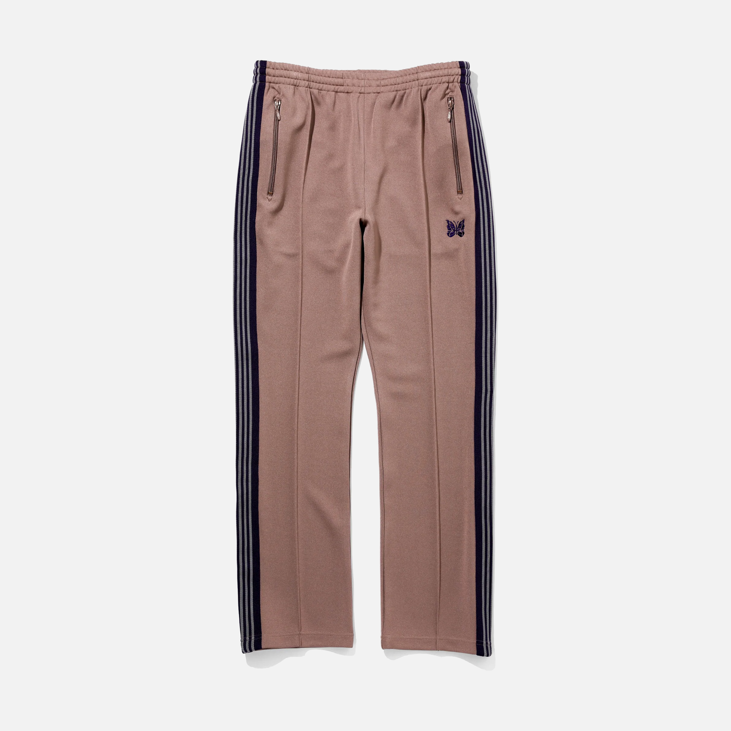 NARROW TRACK PANT POLY SMOOTH - TAUPE