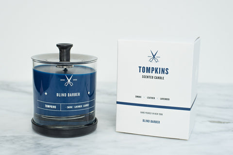 BLIND BARBER TOMPKINS SCENTED CANDLE - SMALL