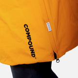 COMPOUND X SAVE THE DUCK ATTICUS LONG HOODED JACKET - GOLDEN / BLACK
