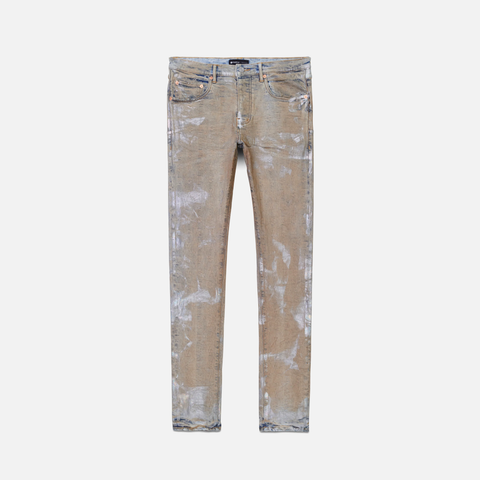 P001 LOW RISE SKINNY JEAN - HOLOGRAPHIC EARTH JACQUARD MONOGRAM