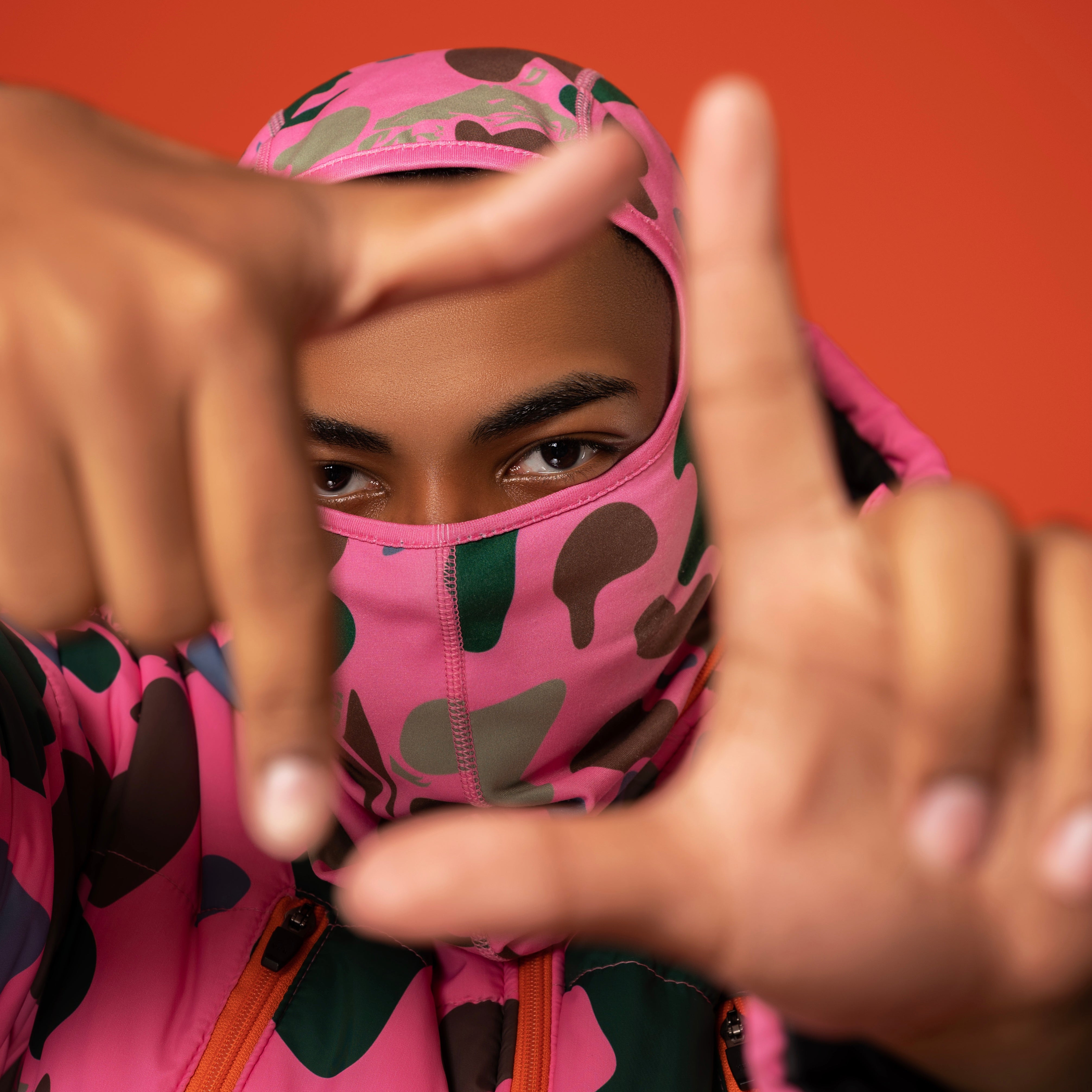 CAMO BALACLAVA - PINK