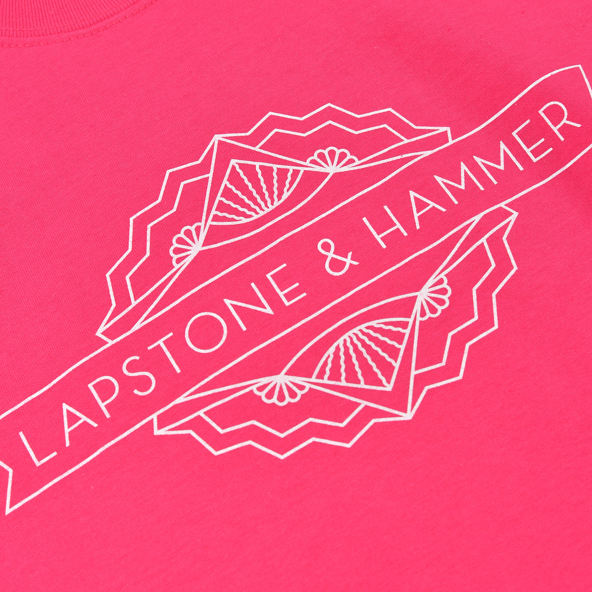 LH MAIN LOGO TEE - HOT PINK