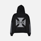 CLASIC CHECKER HOODIE - BLACK