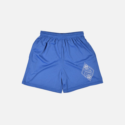 DIAMOND MESH SHORT - ROYAL / WHITE