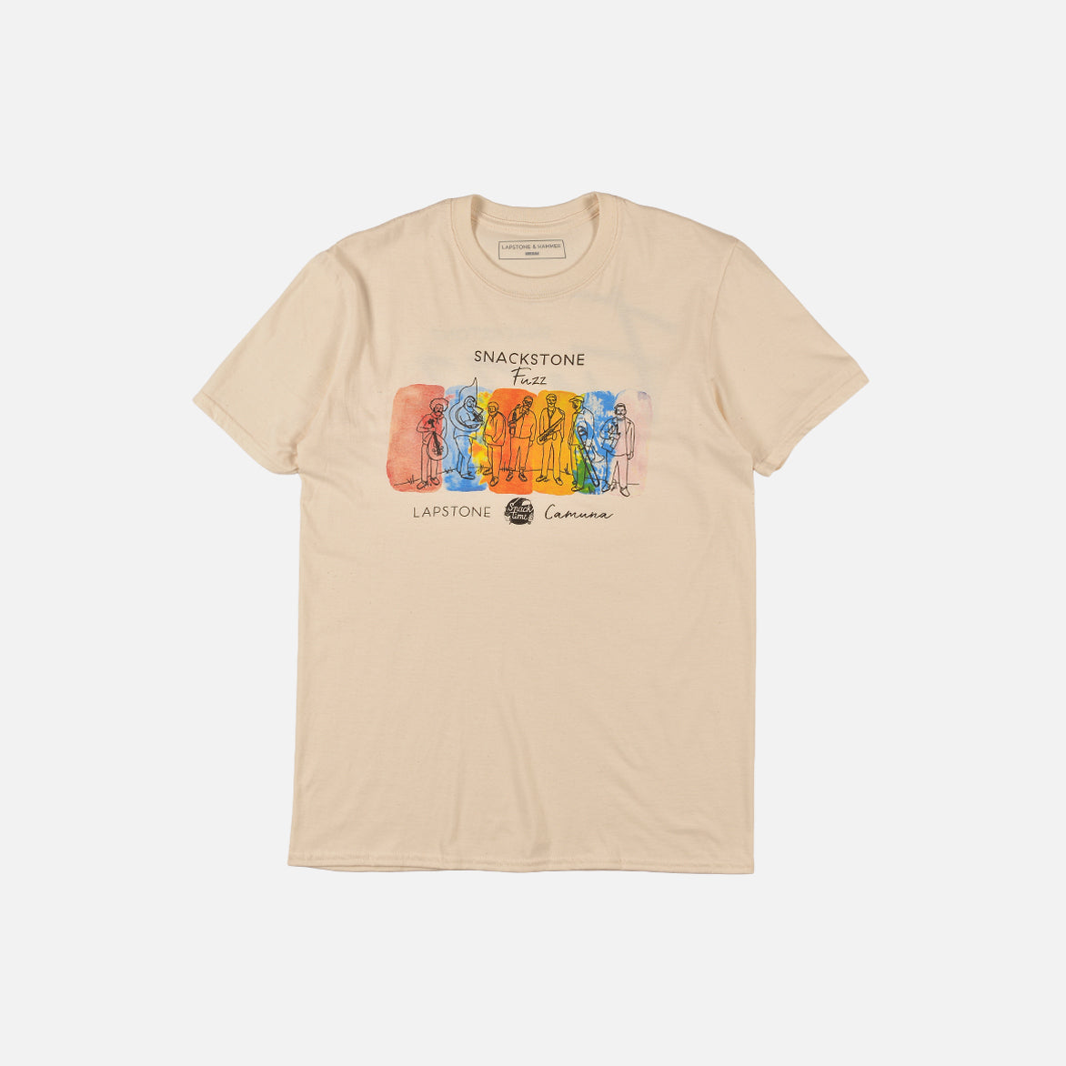 CAMUNA CELLARS X LAPSTONE SNACKSTONE FUZZ TEE - NATURAL