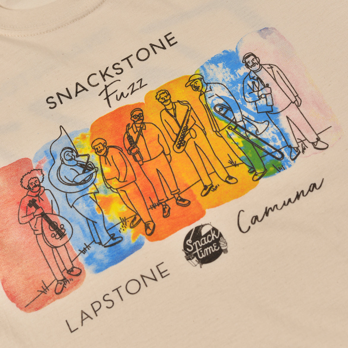 CAMUNA CELLARS X LAPSTONE SNACKSTONE FUZZ TEE - NATURAL