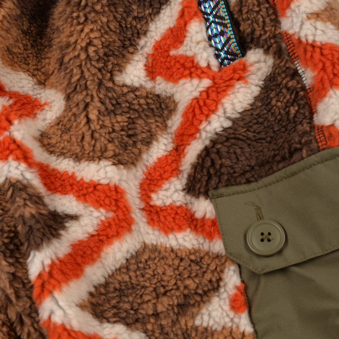 BBC BEE LINE X TIMBERLAND GEO FLEECE CARGO PANT - BROWN / ORANGE