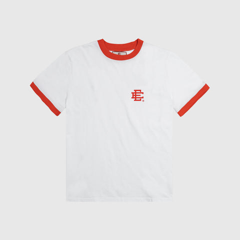 ERIC EMANUEL X 76ERS RINGER TEE - WHITE / RED