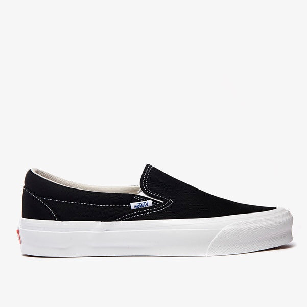 Vans Black & White OG Classic LX Slip-On Sneakers