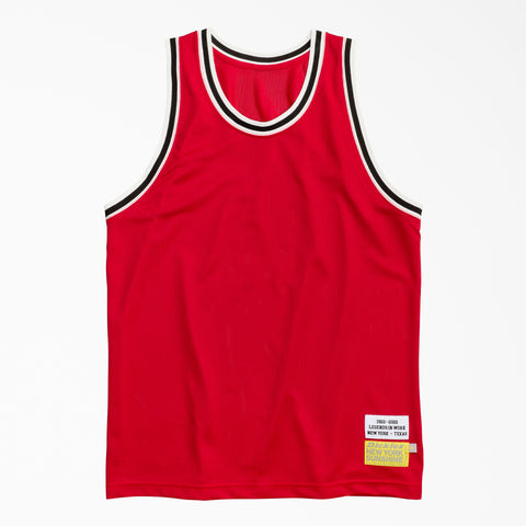 NYS X DICKIES 'SUN-DYED IN TEXAS' BASKETBALL JERSEY - RED
