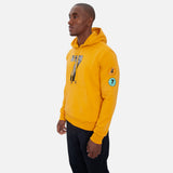 COMPOUND X SAVE THE DUCK "7" HOODIE - YELLOW / BLACK