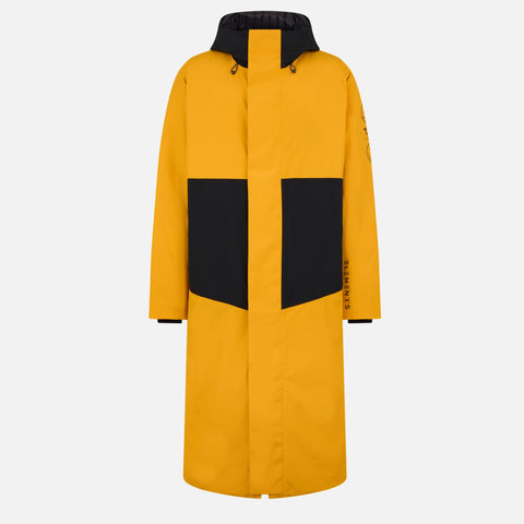 COMPOUND X SAVE THE DUCK ATTICUS LONG HOODED JACKET - GOLDEN / BLACK