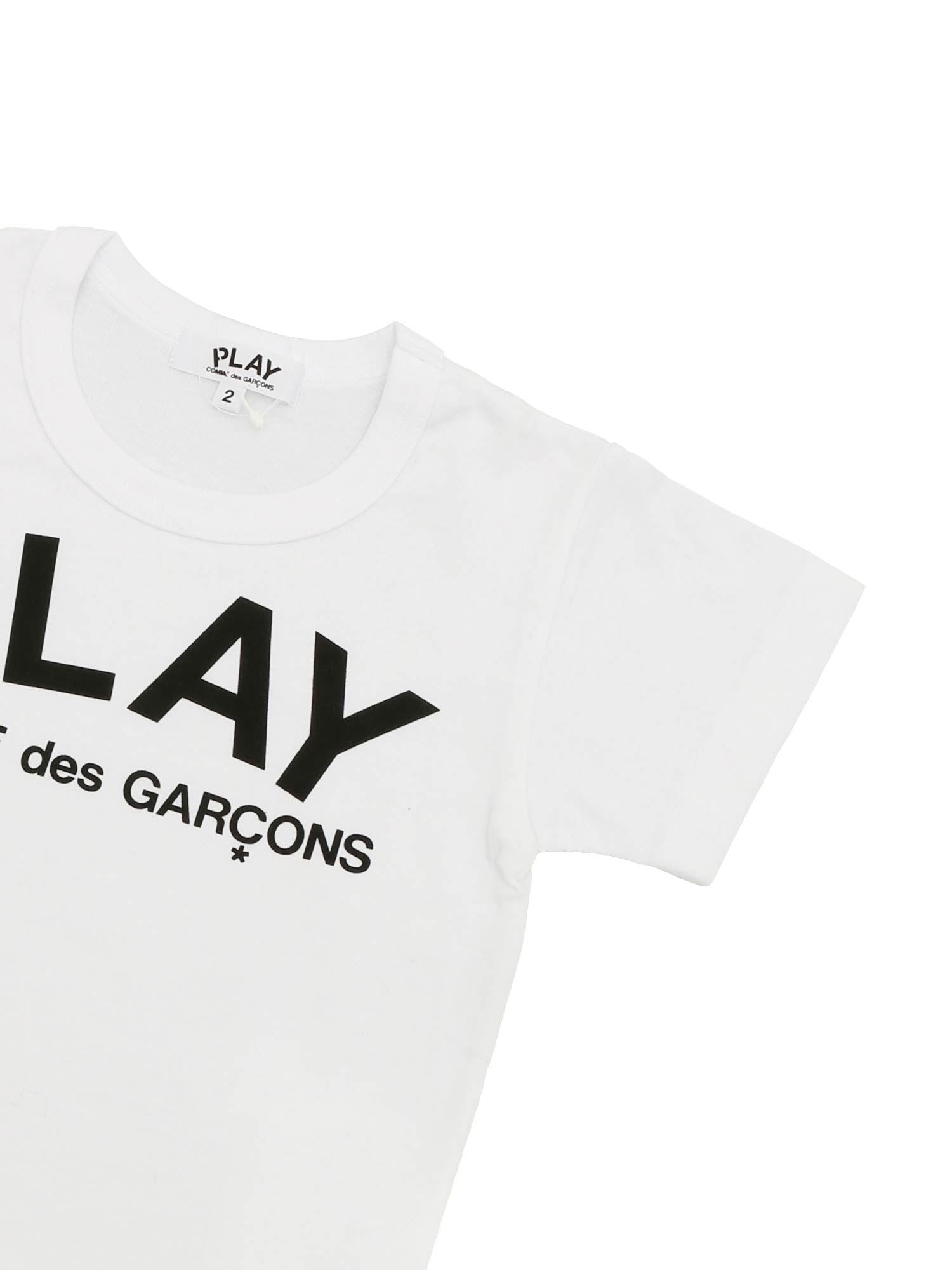 KIDS LOGO TEE - WHITE / BLACK