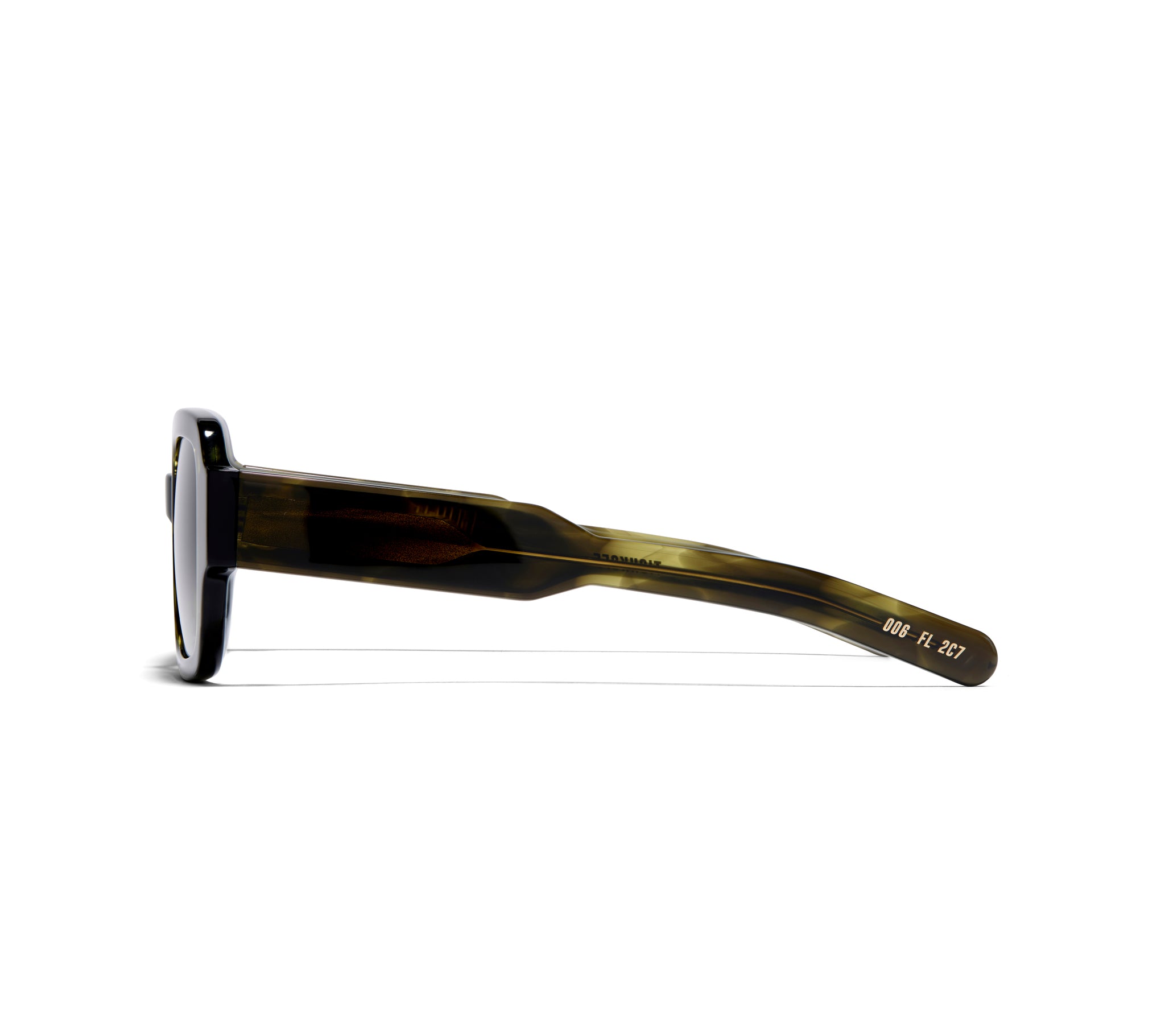 TISHKOFF - OLIVE HORN / OLIVE GRADIENT LENS