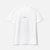 UPSIDE DOWN LOGO TEE - WHITE