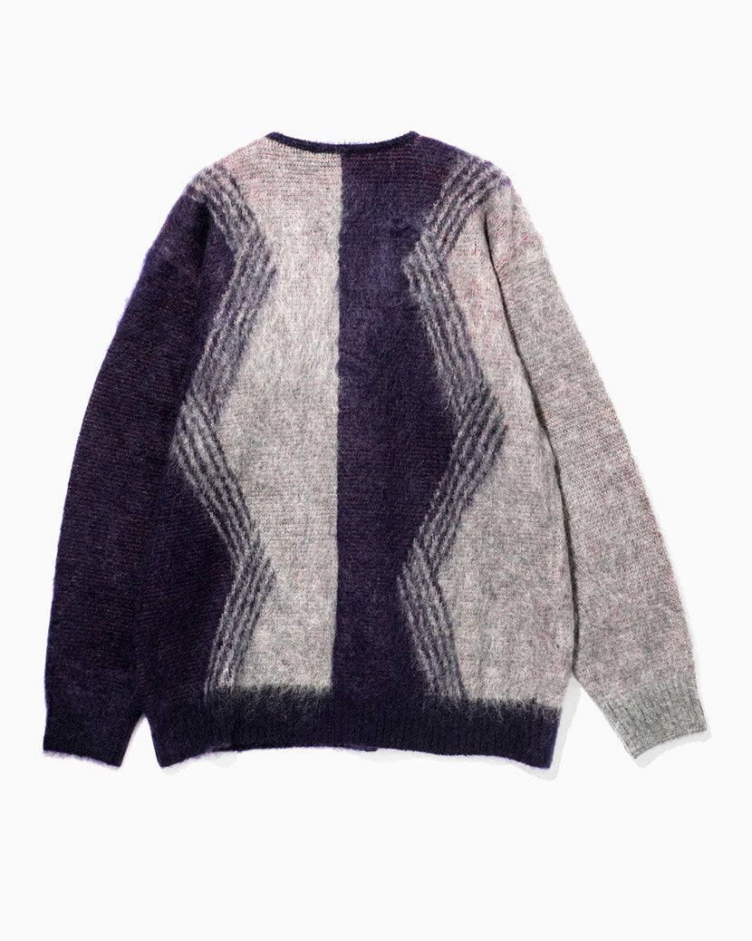 NEEDLES MOHAIR CARDIGAN PAPILLON - NAVY