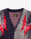 NEEDLES MOHAIR CARDIGAN PAPILLON - NAVY