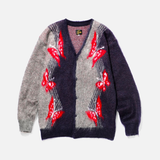 NEEDLES MOHAIR CARDIGAN PAPILLON - NAVY