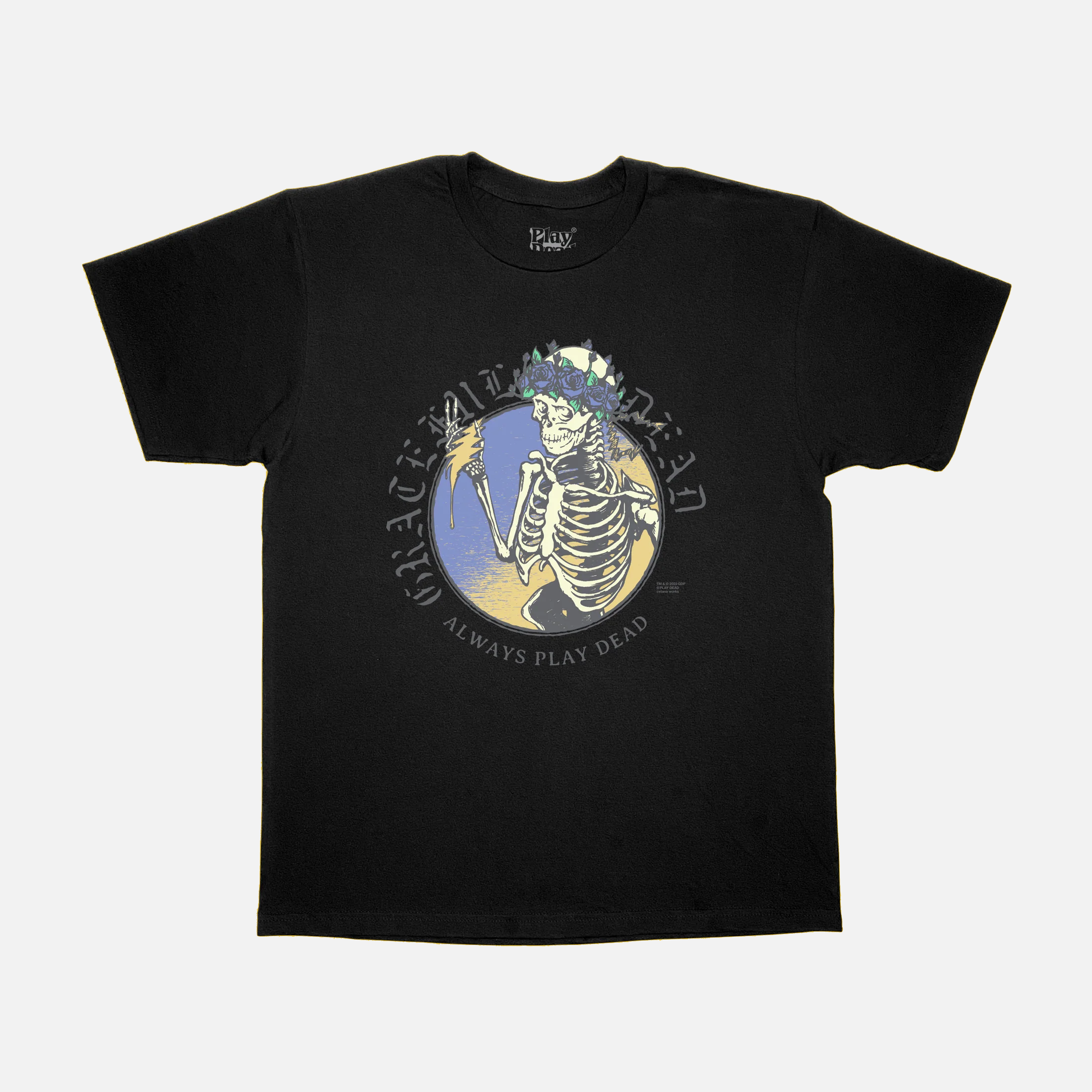 MELTING BOLT SS TEE - BLACK