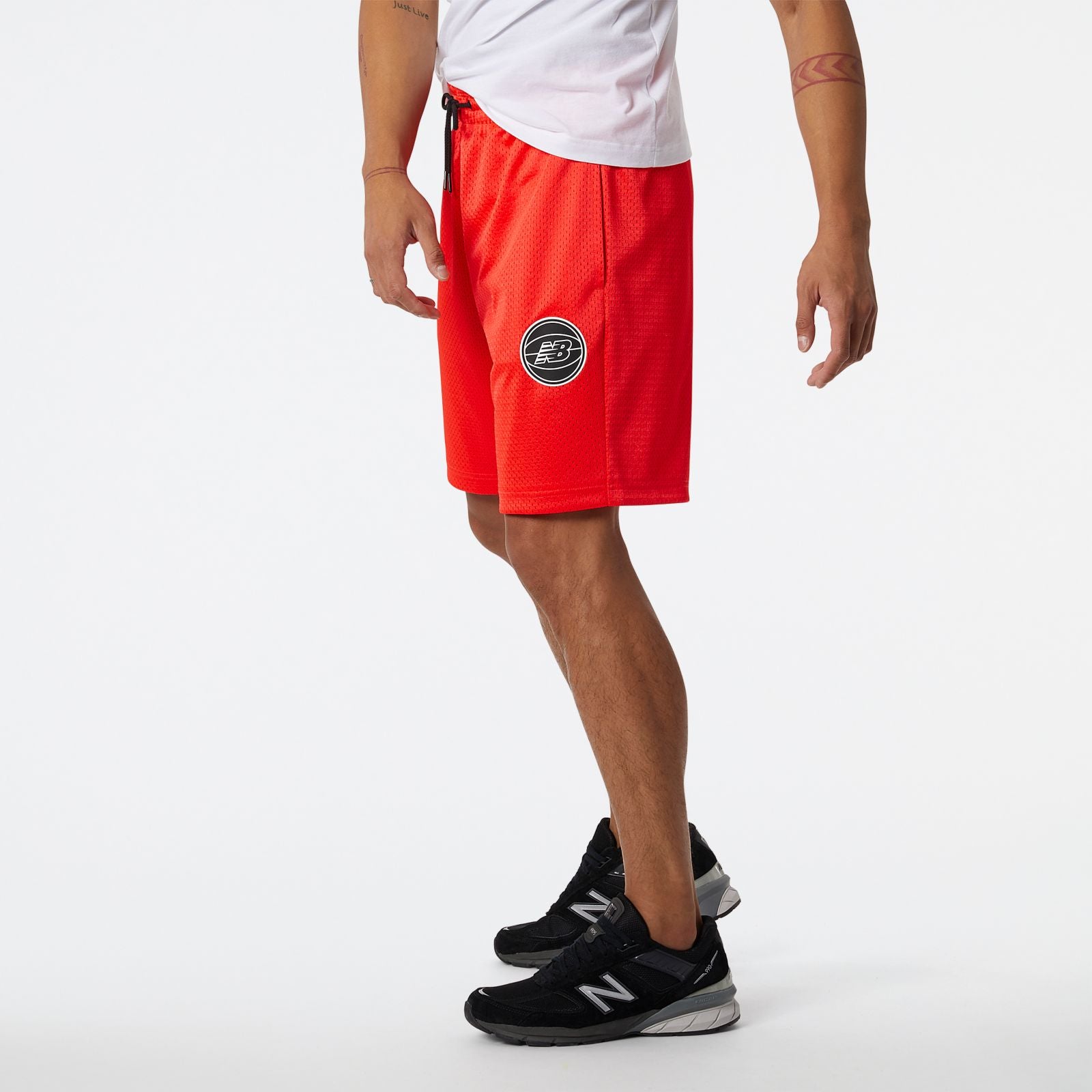 NB Essential BBall Short - energy red