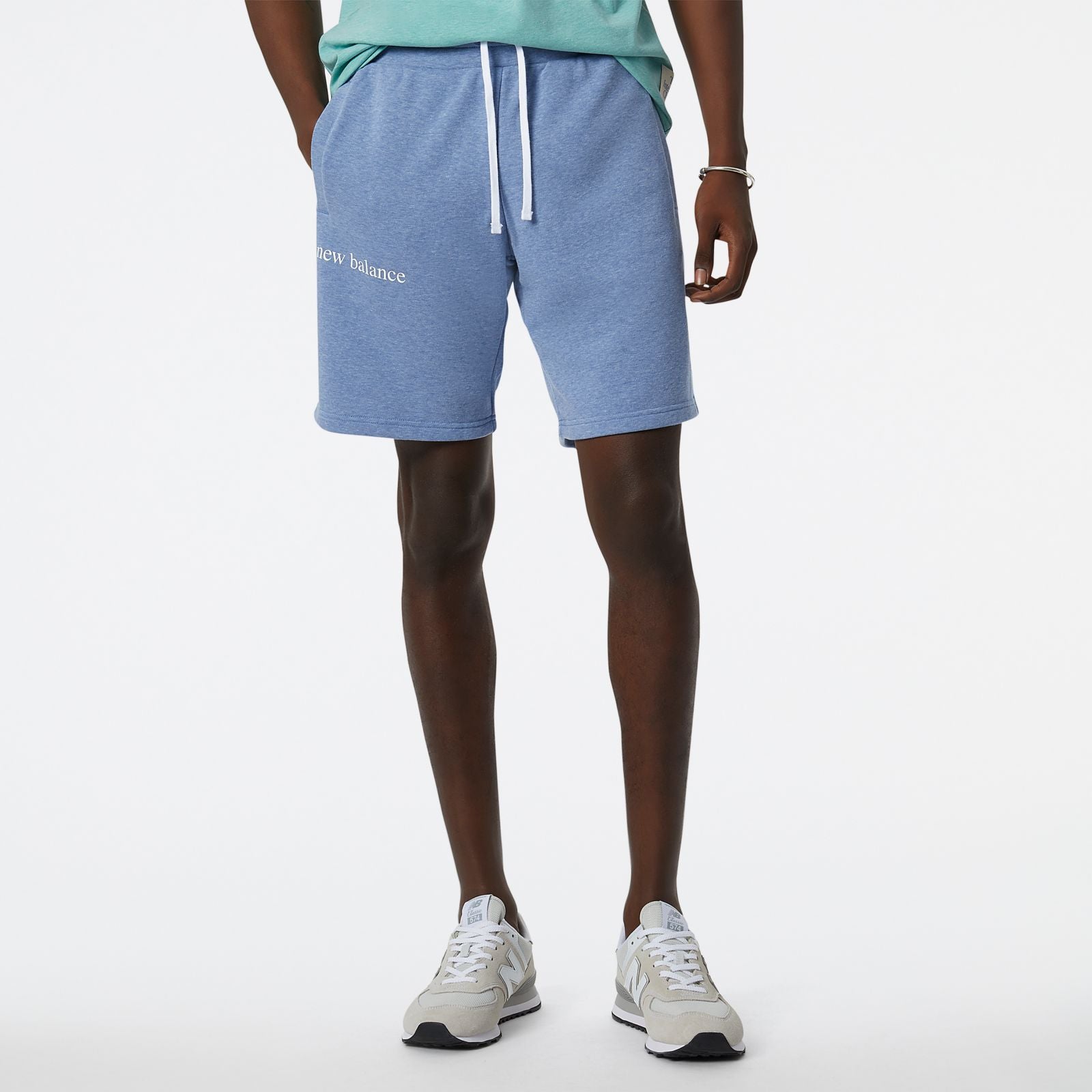 NB Essentials New Balance Fleece Short - Navy heather