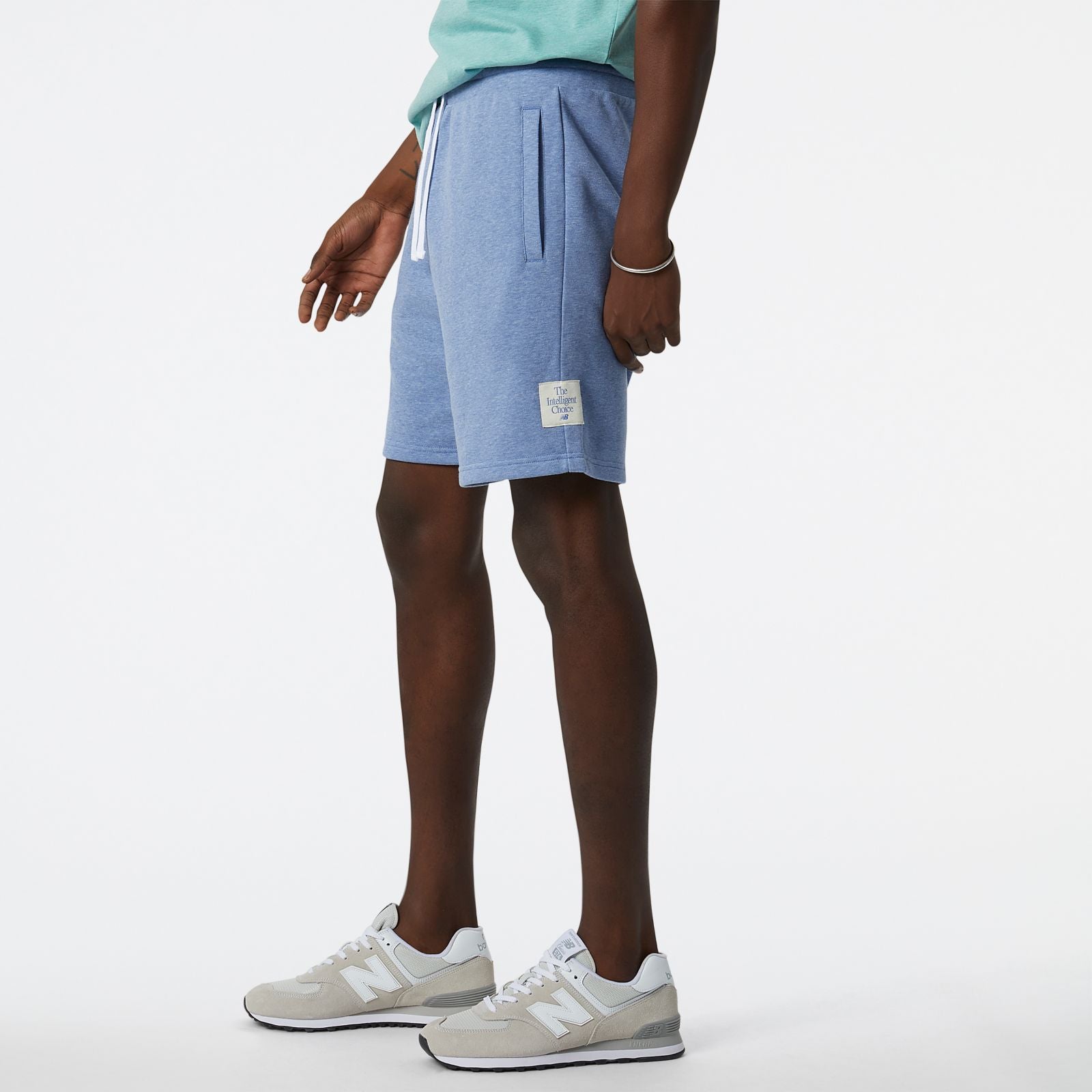 NB Essentials New Balance Fleece Short - Navy heather