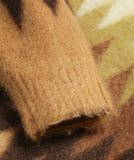 NEEDLES MOHAIR CARDIGAN ZIGZAG - TAUPE