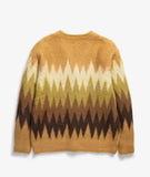 NEEDLES MOHAIR CARDIGAN ZIGZAG - TAUPE