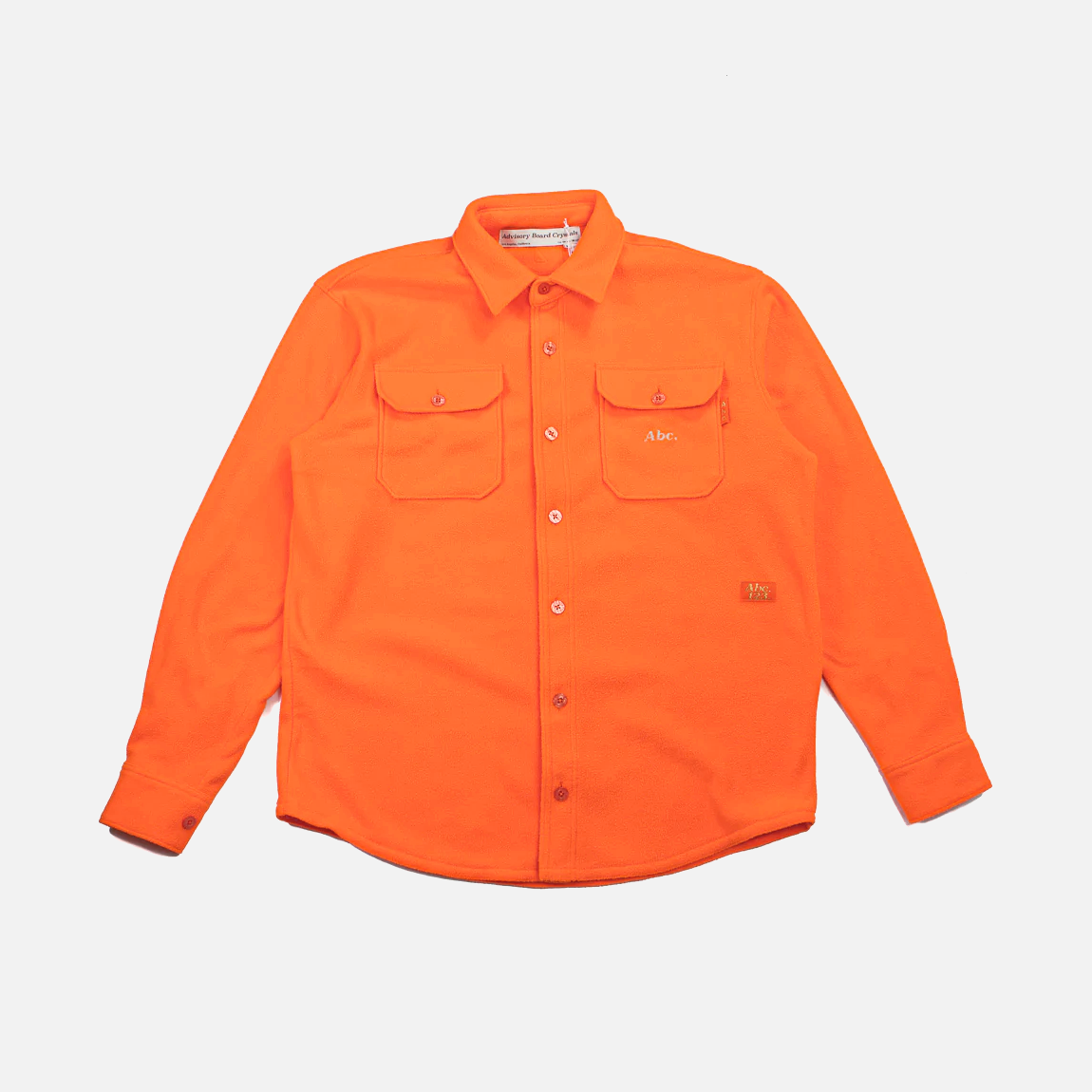 ABC. 123. POLAR FLEECE SHIRT - CARNELIAN ORANGE