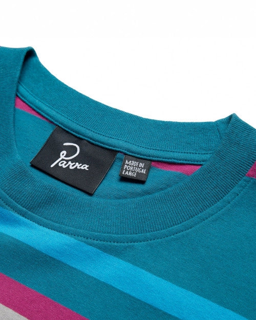 STRIPEYS T-SHIRT - TEAL