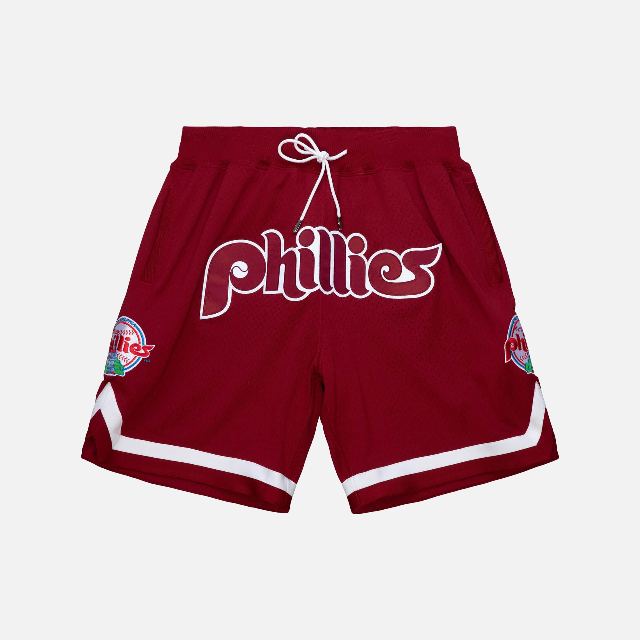 MITCHELL & NESS X JUST DON PHILADELPHIA PHILLIES COOPERSTOWN SHORTS - CARDINAL