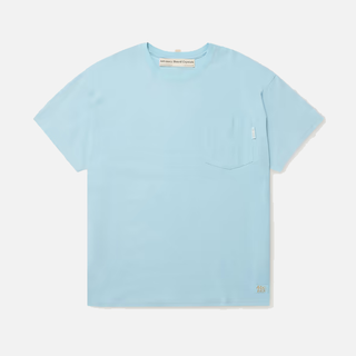 ABC. 123. SHORT SLEEVE POCKET TEE - ANGELITE BLUE