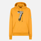 COMPOUND X SAVE THE DUCK "7" HOODIE - YELLOW / BLACK